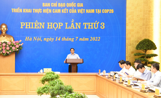 Thủ tướng chủ trì phiên họp thực hiện cam kết của Việt Nam tại Hội nghị COP 26